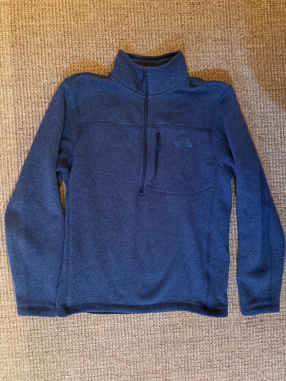 The North Face Deep Blue Half-Zip Fleece Pullover Medium
